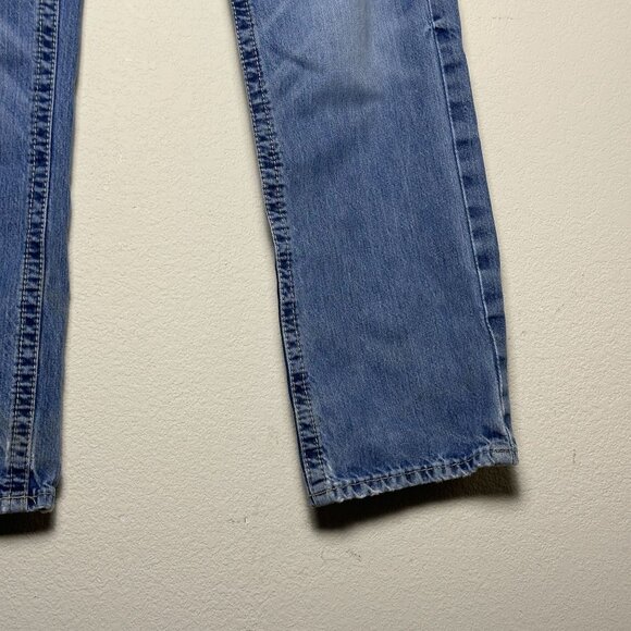Ariat M5 Denim Jean Pant Men 34x34 Straight Leg Fit Western Distressed Bootcut - Picture 10 of 14